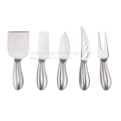 Factory Hot Sale New Design 5pcs  hollow handle Cheese Knife Sets