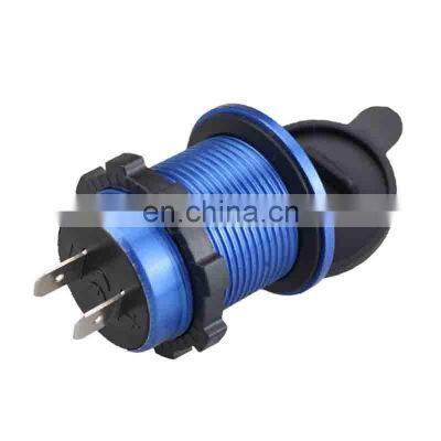 Car and Motorcycle Dual Usb Modified Car Charger Aluminum Alloy Car Mobile Phone Fast Charger With USB Socket photo-2