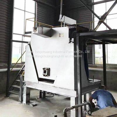 Dumping Waste Aluminum Melting Furnace Small Aluminum Ingot Melting and Holding Furnace photo-3