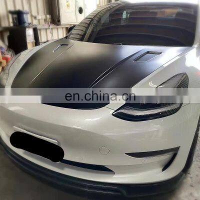 Model 3 GT Style Aluminum Alloy or Carbon Fiber Engine Hood Bonnet For Tesla Model3 photo-2