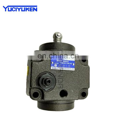 YUCI-YUKEN One-way deceleration valve ZCT/ZT-03-T-C-22 flow control hydraulic valve series