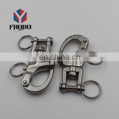 Sailing Boat Stainless Steel Quick Release Captive Pin Jaw Eye Shackle Bail Rigging Clip Clevis Jaw Swivel Snap Shackle