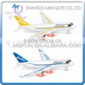 Mini Qute 1:200 kids Die Cast pull back alloy music 747 Air Bus vehicle model car electronic educational toy NO.MQ 747