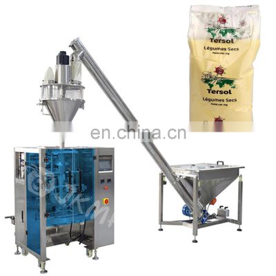 Factory price automatic weighing 1 kg maize flour bag packing machine wheat flour cassava flour packaging machine