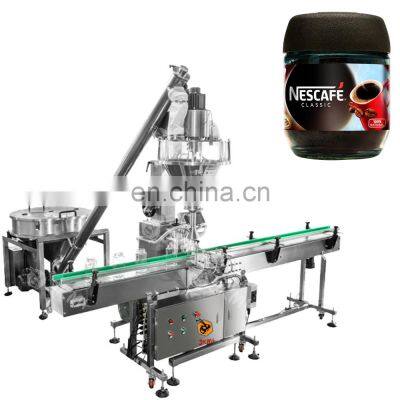 High quality double head coffee milk glucose powder automatic filling machine