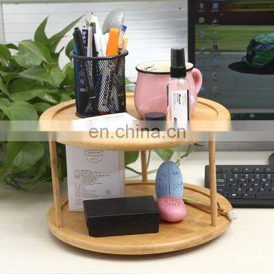 Bamboo Desk Storage Organizer Wholesale Multifunction Office Bamboo Storage Holders & Racks Home Storage & Organization