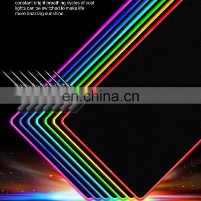 New Popular Led Rgb Wired Waterproof Mouse Pad Colorful Lights Custom Anti Slip Game Mouse Keyboard Pad photo-2