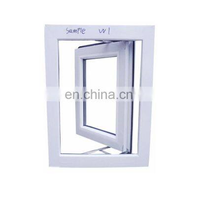 Australian Standard Hurricane Impact French Vinyl Casement House UPVC PVC Double Glass Windows