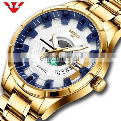 NIBOSI Wheel Rim Hub Watch Custom Design Sport Car Waterproof Creative Relogio Masculino Watches