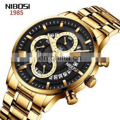 NIBOSI Watch Men Waterproof Casual Luxury Brand Quartz Military Sport Watch Business Clock Men's Wristwatches