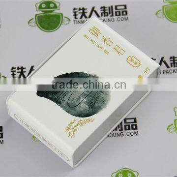Hinged Cream Metal Packaging photo-3