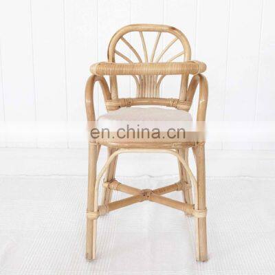 High Quality Rattan Feeding Chair Fountain Rattan Doll High Chair Child Dinning Chair Best Price Vietnam Manufacturer Wholesale photo-3