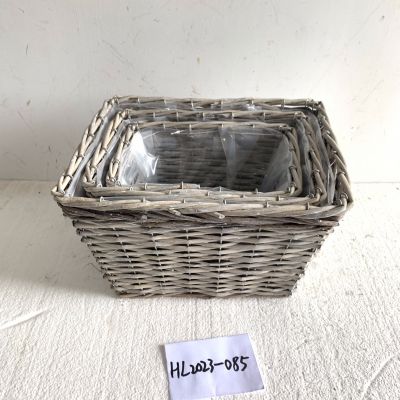 Willow basket Outdoor Flower Pots Hot Sale Custom