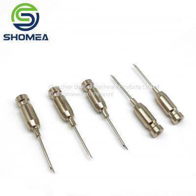 Shomea Customized 21G-28G Stainless Steel Fish fry inoculation needle with luer lock