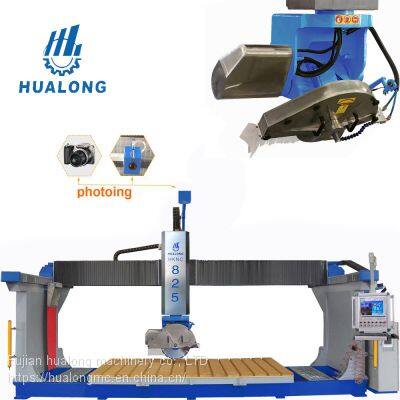 Hualong Hknc-825 Ce Multifunction 5 Axis CNC Countertop CAD Cutting Bridge Saw cutting machine