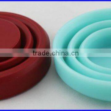 Durable Soft and Flexible Candy Color Collapsible Silicone Travel Cup