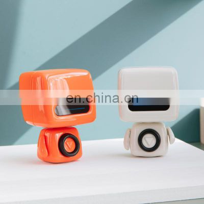 Creative Cute Robot Portable Speaker Wireless Bluetooth Mobile Phone Selfie Mini Speakers