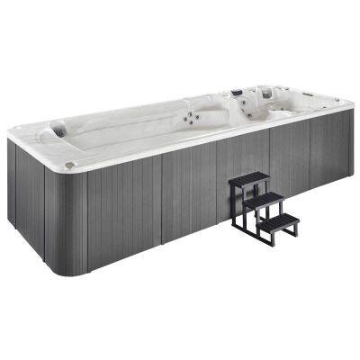 Factory Direct Cheap Extra Large Dual Zone Swim Spa Hot Tub