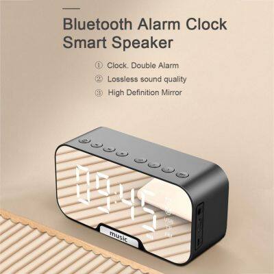 All New Clock Wireless Speaker High Definition Mirror Portable Waterproof Smart Mini Speaker photo-4