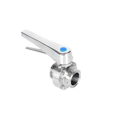 Stainless Steel Silicon/EPDM Seal Weld Clamp Thread Multi Position Handle Butterfly Valve photo-5