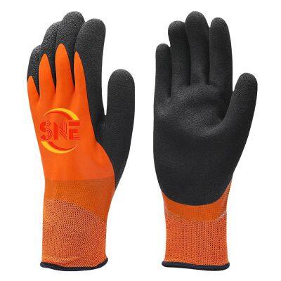 Snellsafety  Cashmere Camping Fishing Latex Foam Winter Work Safety Glove