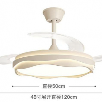Master bedroom dining room invisible fan light, silent high wind full spectrum lighting fixture fan, ceiling fan（Wechat:13510231336）
