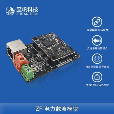 ROV Power Line Carrier Communication Module, 500Mbps Powerline Ethernet Adapter (PLC), Network Signal Transmission, RJ45 Ethernet Port