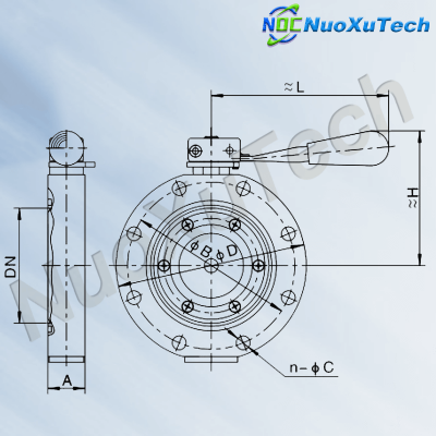 NuoXuTech GI-A Series High Vacuum Butterfly Valve photo-2