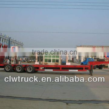 3 axles construction machine transport truck trailer