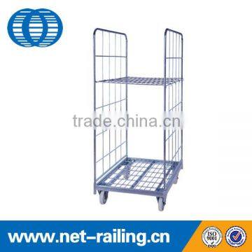 2 sided galvanized folding steel storage roll off container