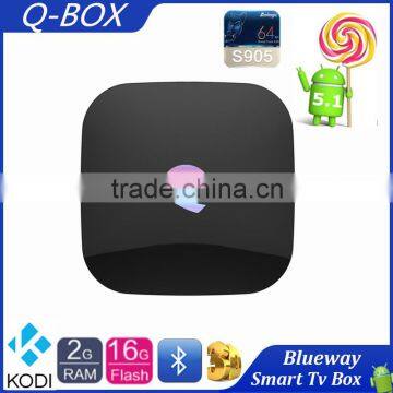 2016 New Q Box Android 5.1 Media Player Q-BOX With Apps&Addons Preinstalled Android Tv box S905 2GB Ram 16GB Rom Kodi Box                        
                                                Quality Choice