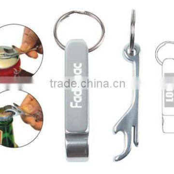 Aluminium Bottle Opener with Keyring with Customized Logo