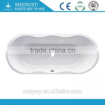 SY-2018 white cheap acrylic bathtub