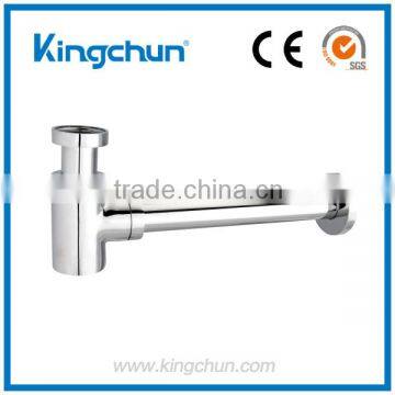 Kingchun free sample bathroom vanitay zinc bottle trap siphon