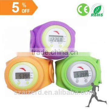 fashion style quality chip calorie pedometer watch with wristband