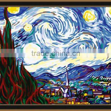 DIY oil painting by numbers canvas painting happy house for bedroom 5010