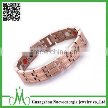 Hot sale bio titanium rose gold magnetic bracelet factory direct