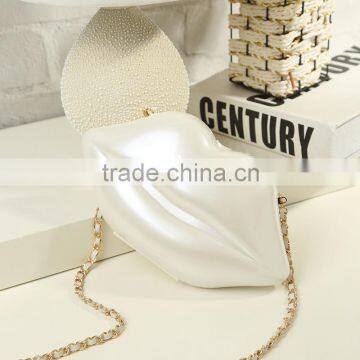 57 2016 New Arrival Big Lip Pu Leather Women's Clutch Chain Shouder Messenger Bags Evening Bag Red Lip Purse Women Handbags photo-2