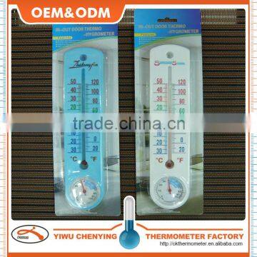 Household plastic hygrothermograph red kerosene thermo-hygro printed scale mark competitive price instant fast read temperature