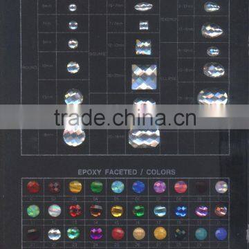 Top quality hot fix epoxy stones hotfix epoxy resin stone for hot fix motif