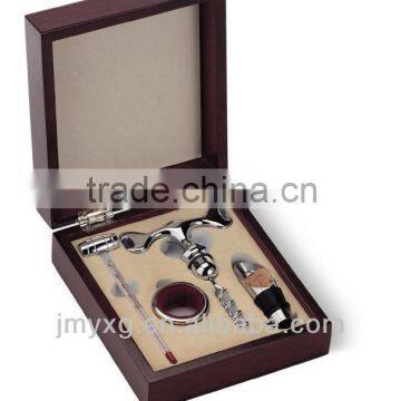 Hot selling Wooden box wine opener set for bar,wine set