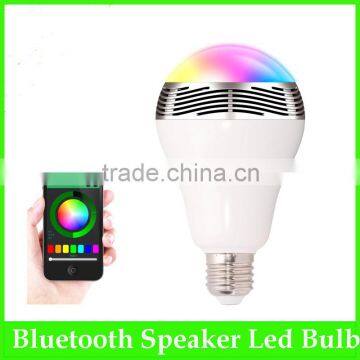 100-240V Bluetooth E27 RGB Light audio bulb Wireless Music Bulb Multi color bluetooth smart led bulb with speaker