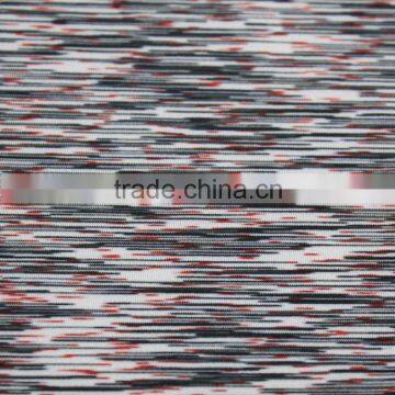 Weft Knitted Multi Color Yarn Dye Sportswear Clothing Fabric for Workout Compression Shorts photo-4