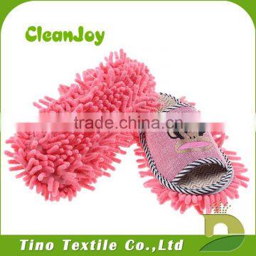 Household Cleaning Use Clean Felt Shoes Chenille Floor Cleaning Slippers With Supplier photo-3