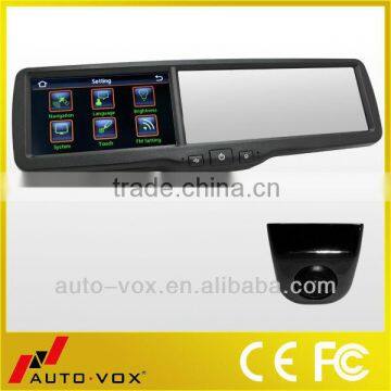 Bluetooth reverse camera rearview mirror with car gps dvr/FCC/CE