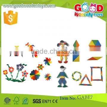 promotional discounts gabe toys parquetry tablets OEM wooden colorful pieces gabe toys                        
                                                Quality Choice