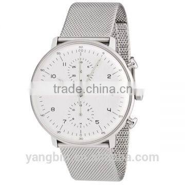 Simple design men's fashion business trendy stainless steel watch