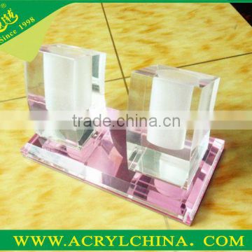 customized luxury acrylic pen cup 2016