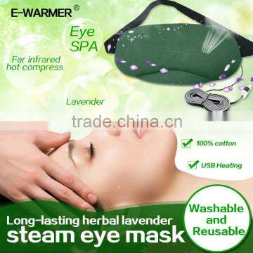 Long-lasting herbal lavender electronic heating mask F0700