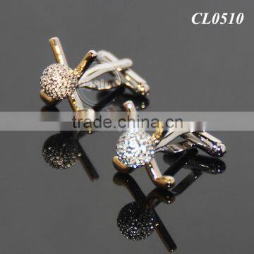 New Arrival Fashion Cufflinks Novelty Golf Design Best Gift For Men Cufflinks Wholesale Retail Gold Silver Metal Golf Cuff Links photo-5